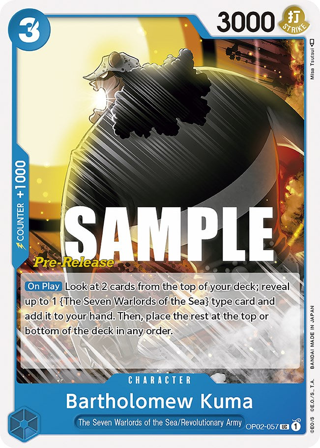 Bartholomew Kuma [Paramount War Pre-Release Cards]