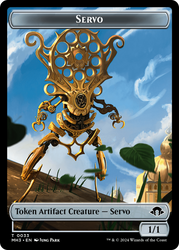 Servo // Cat Double-Sided Token [Modern Horizons 3 Tokens]