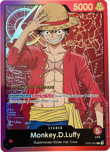 Monkey.D.Luffy (001) [Super Pre-Release Starter Deck: Straw Hat Crew]