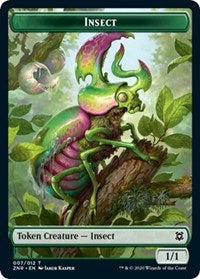 Insect // Kor Warrior Double-Sided Token [Zendikar Rising Tokens]