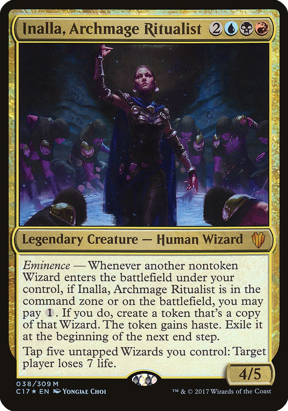 Inalla, Archmage Ritualist (Oversized) [Commander 2017 Oversized]