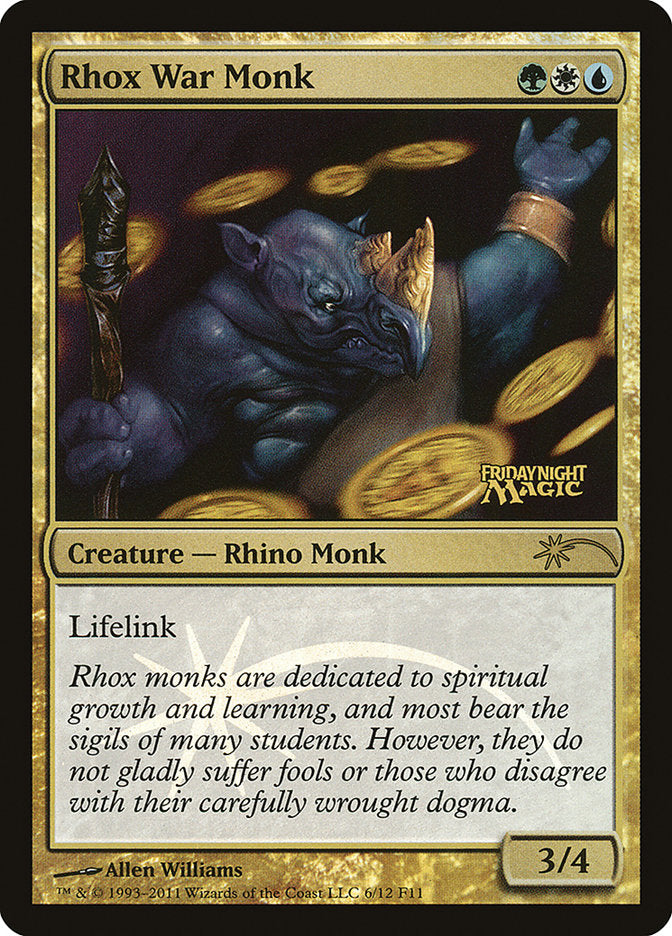 Rhox War Monk [Friday Night Magic 2011]