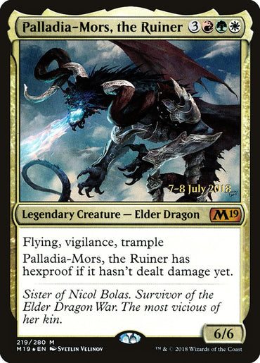 Palladia-Mors, the Ruiner [Core Set 2019 Prerelease Promos]