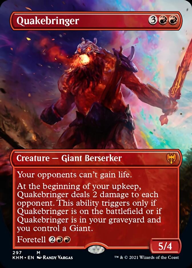 Quakebringer (Borderless Alternate Art) [Kaldheim]