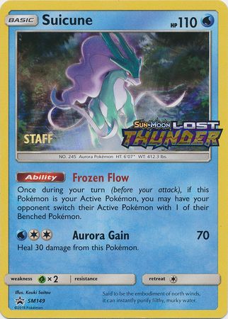 Suicune (SM149) (Staff Prerelease Promo) [Sun & Moon: Black Star Promos]