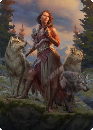 Arlinn, the Pack's Hope 1 Art Card [Innistrad: Midnight Hunt Art Series]