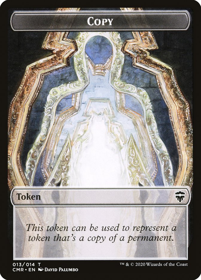 Copy (013) // Golem Double-Sided Token [Commander Legends Tokens]