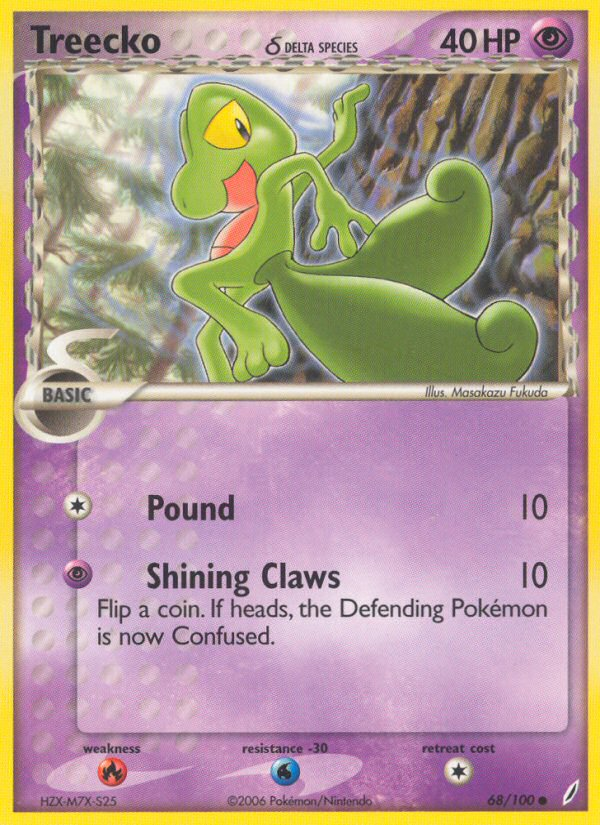 Treecko (68/100) (Delta Species) [EX: Crystal Guardians]