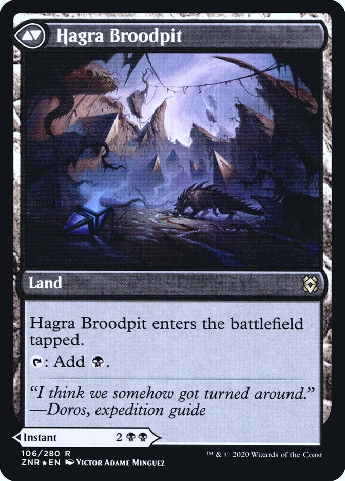 Hagra Mauling // Hagra Broodpit [Zendikar Rising Prerelease Promos]